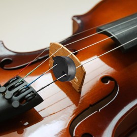 FdcLixuvol 4 Pack Violin Practice Mute, Rubber Violin Mute for Violin and Small Viola Round Tourte Style Mute Silencer Black Practice Silencer Violin Mute Full Size Accessory for Uninterrupted Training Sessions