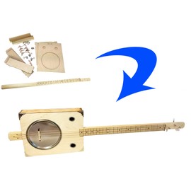 C. B. Gitty 'Tin Pan Alley' 3-String Paint Can Resonator Box Guitar DIY Kit