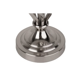 Lighting Supermarket Queenswood Classic Table Lamp Base Only - Silver Chrome
