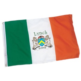 Irish Rose Gifts Lynch Heavy Duty Outdoor Ireland Coat of Arms Flag - 2'x3'