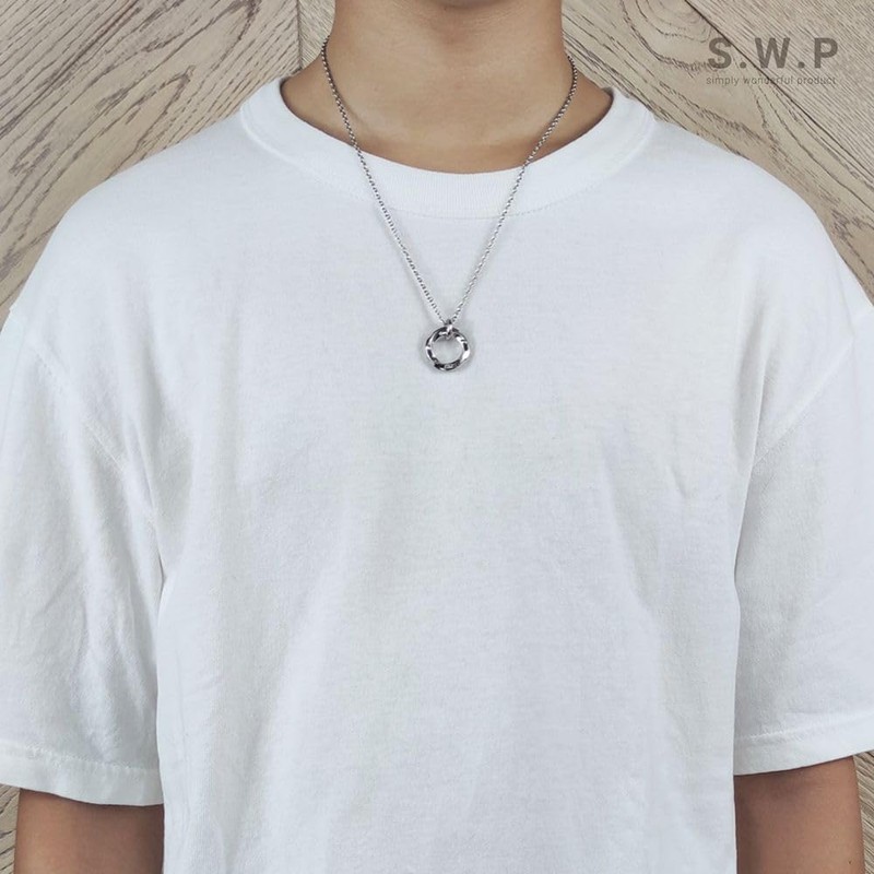S.W.P Ring, Necklace, Unisex, Stainless Steel Chain