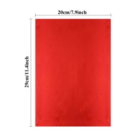 50 PCS Red Hot Foil Paper Toner Reactive Sheets 20x29cm for Laser Printer and Laminator - Scrapbooking, Craft, Cardmaking, DIY Album