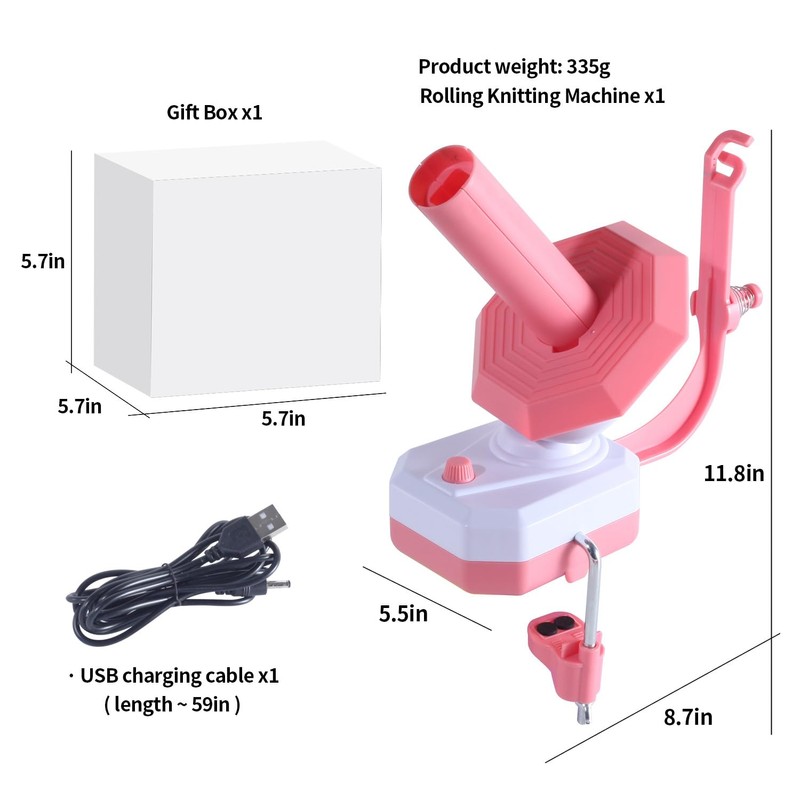 Electric Yarn Winder, Wool Winder with Yarn Guide, Electric Wool