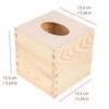 Creative Deco Square Cosmetic Tissue Box Wooden Tissue Box |
