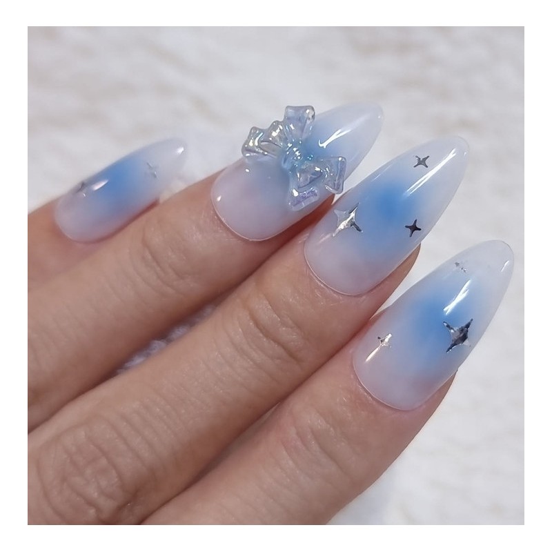 Blue Cheek Handmade Nail Tips - Ballerina / 블루치크 수제네일팁