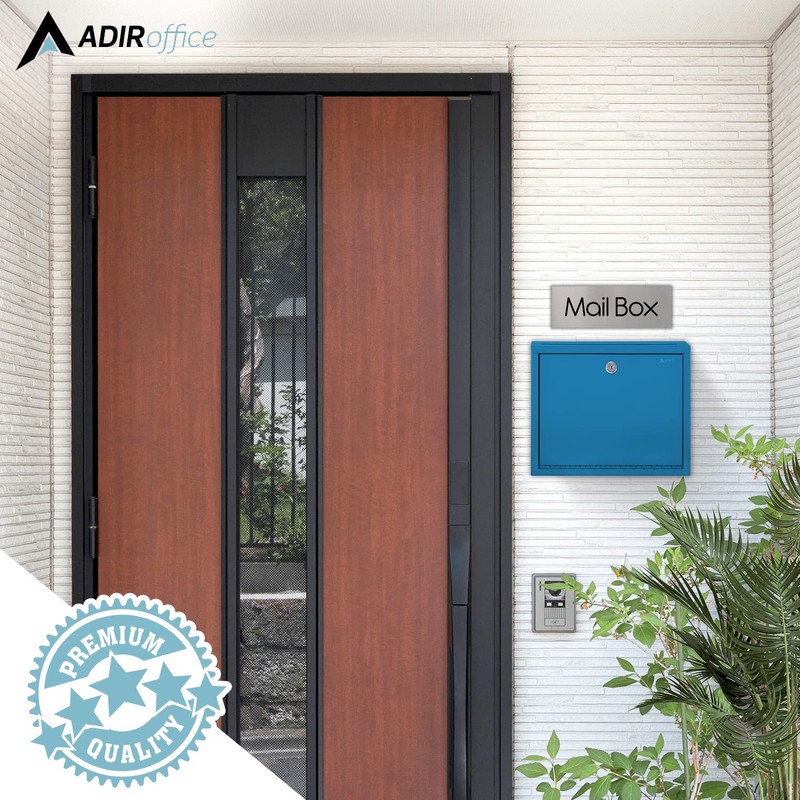 Adir Metal Suggestion Box with Lock and Slot, Wall Mount