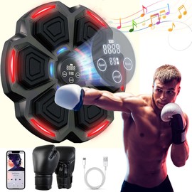 BeriKeri Music Boxing Machine with 9 Modes - Premium Quality Wall Mounted Smart Boxing Machine for Adults - Indoor Electronic Punching Target Equipment for Home & Gym