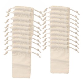 20 Pcs Cotton Muslin Bags Drawstring Bags for Teas, Store,Spices, Cooking, Jewellery,Wedding Party Favors,Dried Herbs, Party, Home Storage and DIY Home Decor