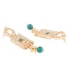 Efulgenz Conjunto de joyería india, gargantilla Kundan de perlas de