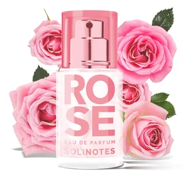 Solinotes Rose Perfume for Women, 0.5 Fl Oz/ 15 ML Eau De Parfum, Delicate Floral and Soothing Scent with Premium Ingredients - Clean Perfume, Cruelty Free, Vegan, Made in France