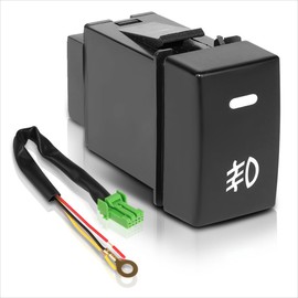 Front Dash Mount Fog Light Lamp Switch w/Wiring Harness Compatible with 13-22 Honda Accord Civic CR-V