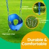 Jungle Gym Kingdom Toddler Swing - Heavy Duty, High Back,