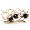 Drincarier Countertop Wine Rack - 10 Bottle Freestanding Modern Gold