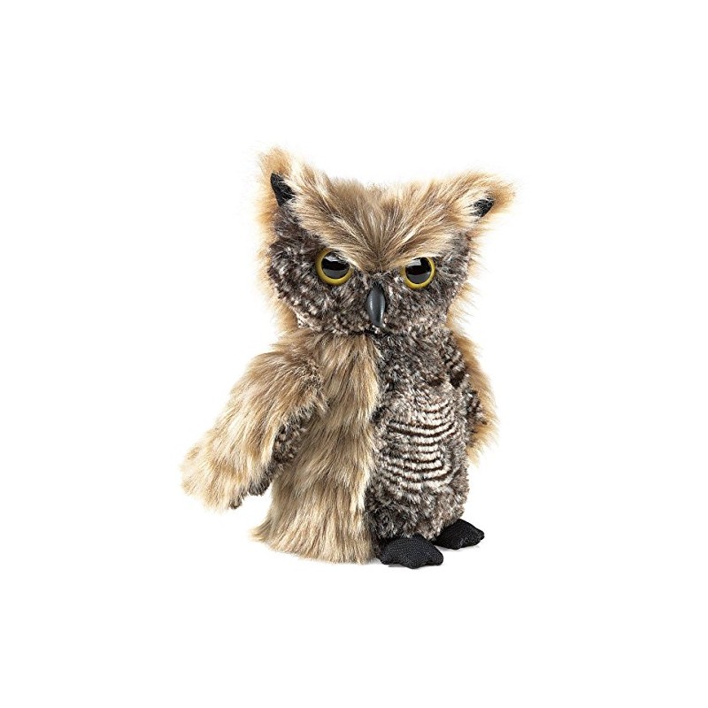 Folkmanis Screech Owl Puppet with Turning Head