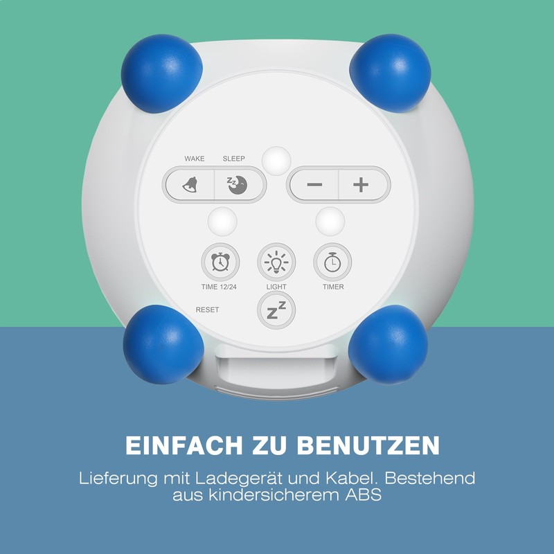 I·CODE Children's Alarm Clock, Light Alarm Clock Children with Automatic