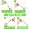 Mop Handle Compatible with Swiffer, Green Extra Long Detachable Mop