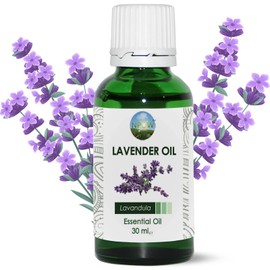 NPOW Lavender Essential Oils - Lavender Oil for Skin, Bath & Aromatherapy, Essential Oils Lavender Variety, Pure Lavender Oil Essence, Aroma Oil, Essential Oil Lavender Formula for Relaxation - 30ml