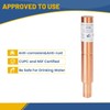 GUOFIS Water Hammer Arrestor,1/2Inch Straight Copper Water Arrestor,MIP Sweat Connection(5PACK,Copper