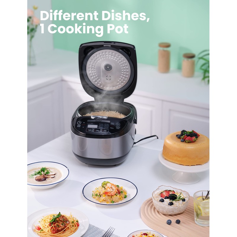 COMFEE' Rice Cooker, Japanese Large Rice Cooker with Fuzzy Logic