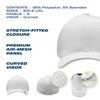 [2 Pack] Hybrid Stretch-Fitted Trucker Cap, Baseball Cap with Air