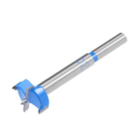 QUARKZMAN 1 x 23 mm Forstner Drill Tungsten Carbide Wood Hole Saw Auger Opener for Furniture Plastic Door Hinge Blue Grey