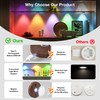 Rechargeable Puck Lights with Remote Control,2000mAh High Capacity Battery Operated