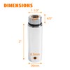 Eumti 39mm Fork Tube 3" Extension Kit Chrome Compatible With