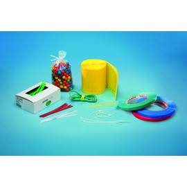 8" White Paper Twist Ties (2,000 Ties) - Laddawn 4901