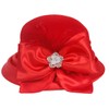 Women 100% Wool Winter Felt Hat Wide Brim Cloche Church