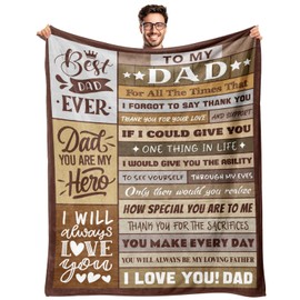Gifts for Dad Dad Gifts Birthday Gifts for Dad from Daughter Son Best Dad Ever Gifts for Dad Who Wants Nothing Christmas Valentines Day Fathers Day Funny Gifts for Dad to My Dad Throw Blanket 50"x60"