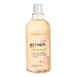Tónico Retinol Renovación Celular Antiedad 500 ML Piel Uniforme ULTRAMO Todo Tipo de Piel Día/Noche Facial Toner