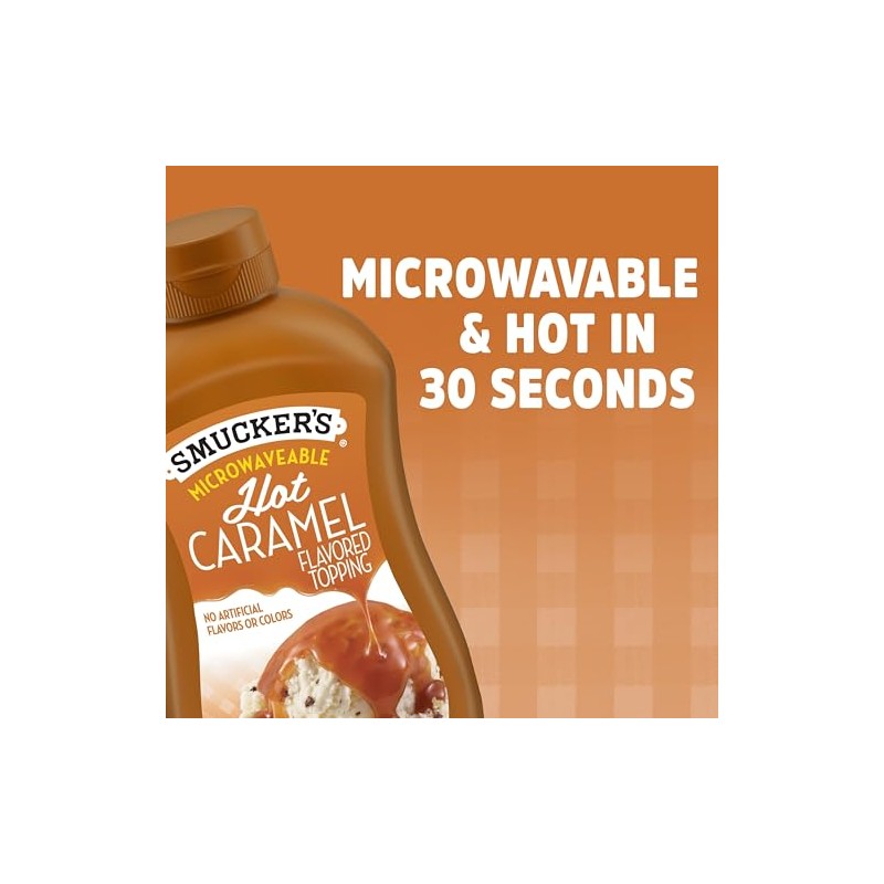 Smucker's Hot Caramel Flavored Topping, 15.5 Ounces (Pack of 6),