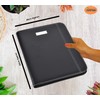 Arpan Black Leather Look A4 Zipped Conference Folder with Calculator