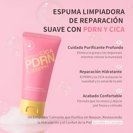 Kit Cuidado Facial BeauBase PDRN 4 Piezas Limpiador Tónico Lechoso Suero Crema Hidratante Niacinamida Colágeno Ácido Hialurónico Piel Suave Set Regalo