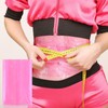 Simgoing 3 Pcs Pink Sauna Belt Waist Wrap Reusable Plastic