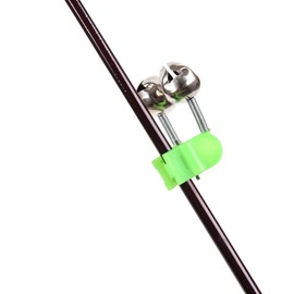 50Pcs 4.5cm Outdoor Twin Bells Ring Fishing Rod Clamp Bite Lure Alarm GTRH