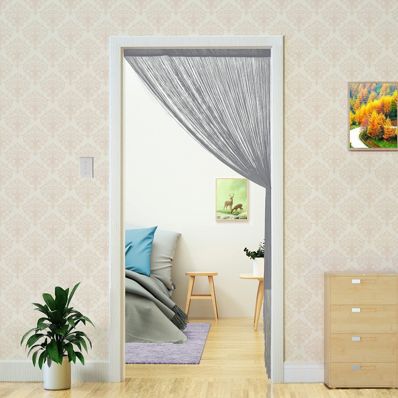 Doorway String Curtain Door Curtains,Boho Hippie Hanging Patio Tassels Screen