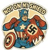 Captain America Retro Comic Sticker (3.25" x 3.25")
