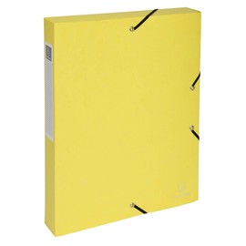 Exacompta - Ref 59560E - Aquarel Collection - Elasticated Filing Boxes - 240 x 320mm in Size, 40mm Spine, Holds Approx. 400 Sheets - Assorted Pastel Colours (1 item)