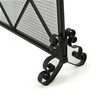 Christopher Knight Home Howell Single Panel Iron Fireplace Screen, Black