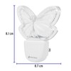 Volteck LUZ-09, Luz de noche LED mariposa, policarbonato y poliestireno,