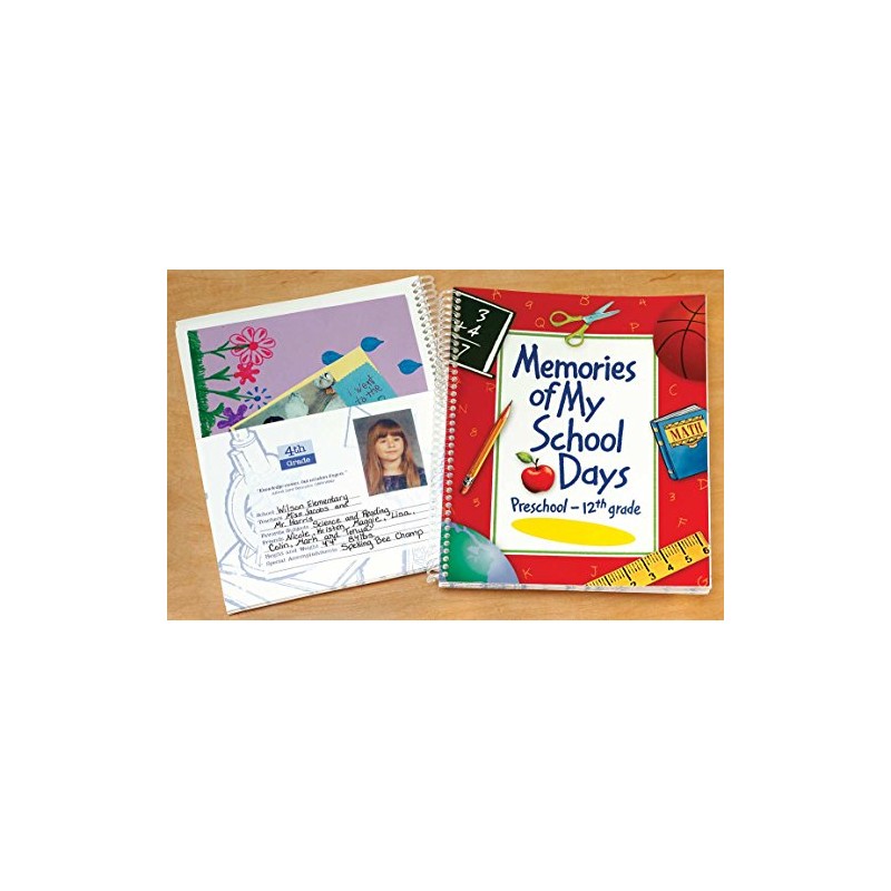 School Days Book, Keepsake Memory Album for Preschool Through 12th