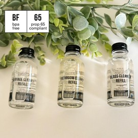 Public Goods Bathroom Cleaner Refill | Refill Concentrate for Toilets, Tile, Showers, Sinks | Cruelty Free, Vegan Friendly | Scented with Lemon Rosemary Essential Oils | 3 Pack - 24 Oz Diluted