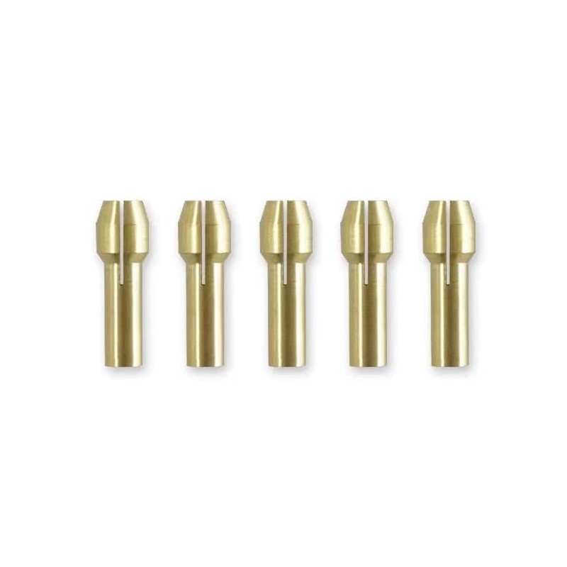 2460-20 M12 Rotary Tool Collets -5Pcs Brass Collets Grinding Machine