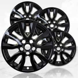 Upgrade Your Auto 17" 4pc Gloss Black Wheel Skins (Set of 4) for Nissan Rogue 2017-2022