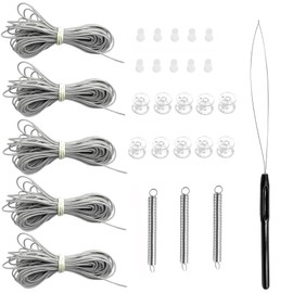 Blinds Window Repair Kit,RV Camper Replacement Blinds Repair Kits for Day and Night Pleated Shade,Gray