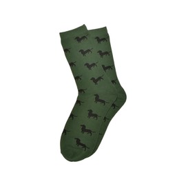 Krawattendackel Dachshund Socks/Business Socks - Unisex for Men and Women - Choice of Colours and Sizes | Hunting/Hunters, Green Dachshund Black