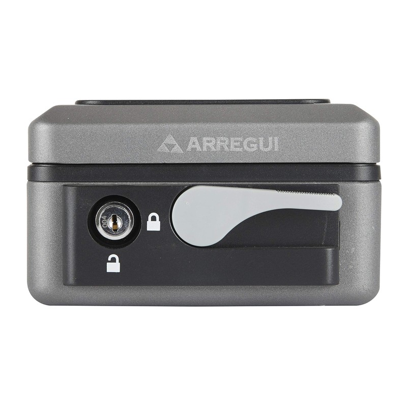 Arregui Pop-Up Box with Opening Button (Steel) Graphite, Grey, C9716