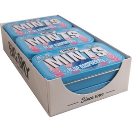 Big Sky Sugar Free Mints Blue Rasberry | No Artificial Colors or Flavors | Kosher, Vegan, Gluten Free | Aspartame & Xylitol Free | 50 Count Tin (Pack of 6)