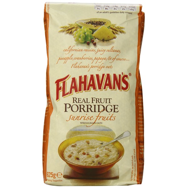 FLAHAVAN'S Real Fruit Porridge with Sunrise Fruits, Whole Grain Oats 22.05-Ounce Bags (Pack of 4)